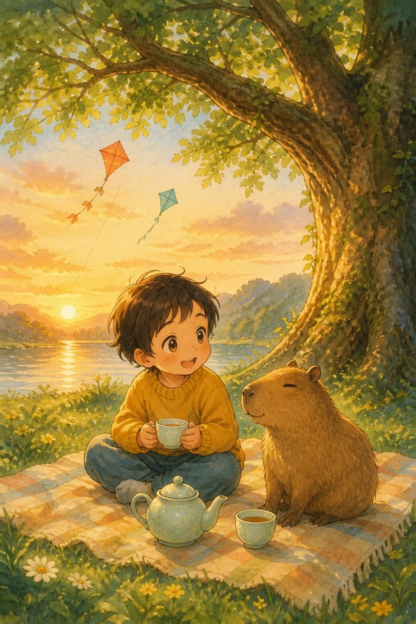 Soft anime film style sample