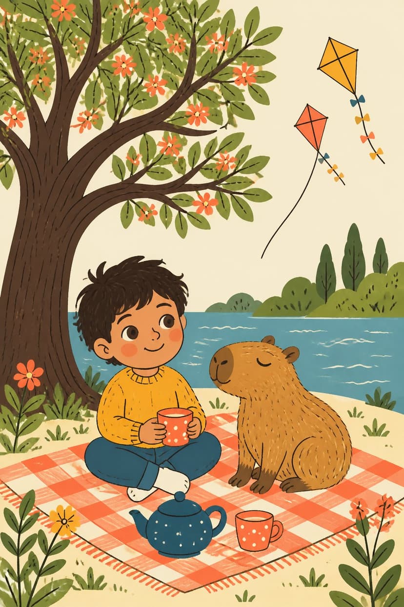 Naive art poster style sample